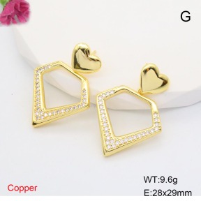 F6E405352bbov-L002  Fashion Copper Earrings