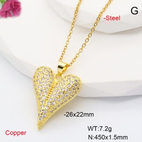 F6N407826aakl-L002  Fashion Copper Necklace