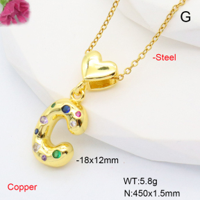 F6N407829aakl-L002  Fashion Copper Necklace