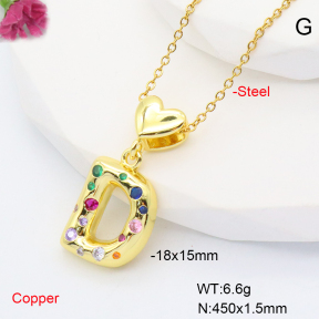 F6N407830aakl-L002  Fashion Copper Necklace