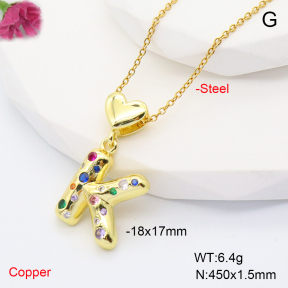 F6N407837aakl-L002  Fashion Copper Necklace