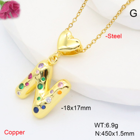 F6N407840aakl-L002  Fashion Copper Necklace