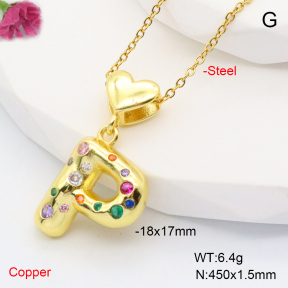 F6N407842aakl-L002  Fashion Copper Necklace