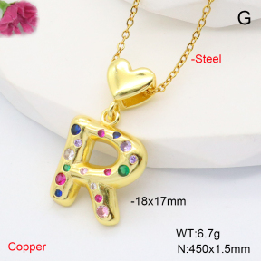 F6N407844aakl-L002  Fashion Copper Necklace