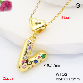 F6N407848aakl-L002  Fashion Copper Necklace