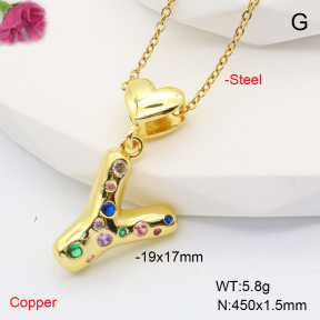 F6N407851aakl-L002  Fashion Copper Necklace