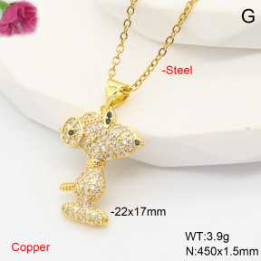 F6N407857aakl-L002  Fashion Copper Necklace