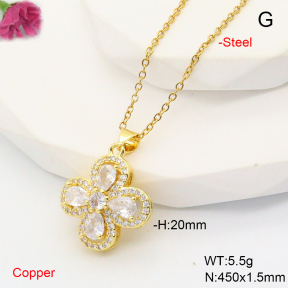 F6N407867baka-L002  Fashion Copper Necklace