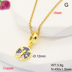 F6N407868aajl-L002  Fashion Copper Necklace