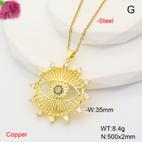 F6N407872aakl-L002  Fashion Copper Necklace