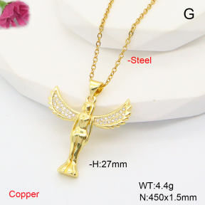 F6N407880avja-L002  Fashion Copper Necklace