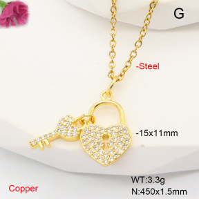 F6N407892aajl-L002  Fashion Copper Necklace