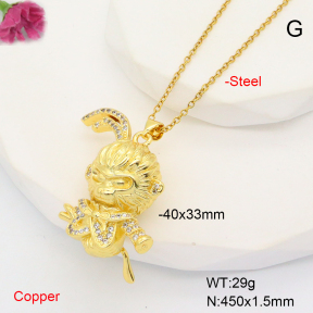 F6N407893vbll-L002  Fashion Copper Necklace