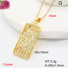 F6N407905baka-L002  Fashion Copper Necklace