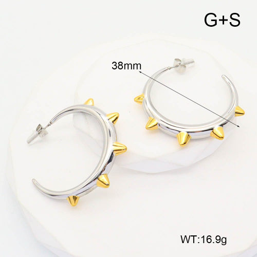 GEE002095ahjb-066  Handmade Polished  Stainless Steel Earrings