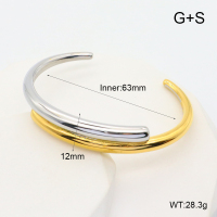 GEB000720vhnv-066  Handmade Polished  Stainless Steel Bangle