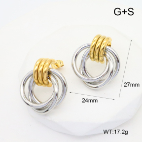 GEE002323bhia-066  Handmade Polished  Stainless Steel Earrings