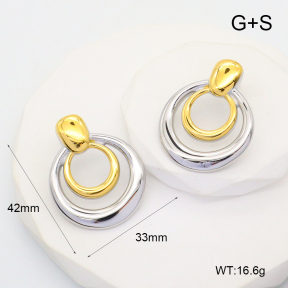 GEE002338ahjb-066  Handmade Polished  Stainless Steel Earrings