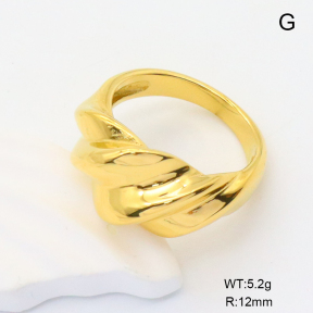 GER001191bhva-066  6-8#  Handmade Polished  Stainless Steel Ring