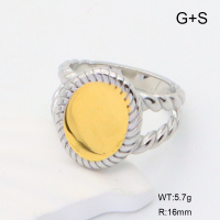 GER001201vhha-066  6-8#  Handmade Polished  Stainless Steel Ring