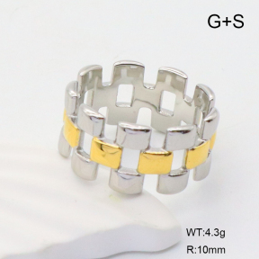 GER001203vhha-066  6-8#  Handmade Polished  Stainless Steel Ring