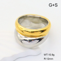 GER001204vhha-066  6-8#  Handmade Polished  Stainless Steel Ring