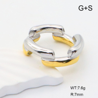 GER001205bhia-066  6-8#  Handmade Polished  Stainless Steel Ring