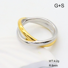 GER001207vhha-066  6-8#  Handmade Polished  Stainless Steel Ring