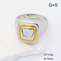 GER001208vhha-066  6-8#  Handmade Polished  Stainless Steel Ring