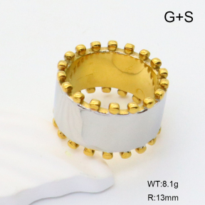 GER001209vhha-066  6-8#  Handmade Polished  Stainless Steel Ring