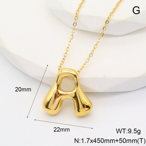 6N2004712abol-G034  Stainless Steel Necklace  nostock