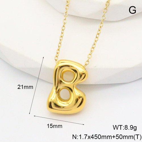 6N2004714abol-G034  Stainless Steel Necklace  nostock