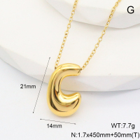 6N2004716abol-G034  Stainless Steel Necklace  nostock