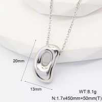 6N2004719bbmi-G034  Stainless Steel Necklace  nostock