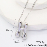 6N2004727bbmi-G034  Stainless Steel Necklace  nostock