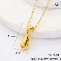 6N2004728abol-G034  Stainless Steel Necklace  nostock