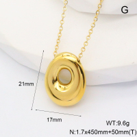 6N2004740abol-G034  Stainless Steel Necklace  nostock