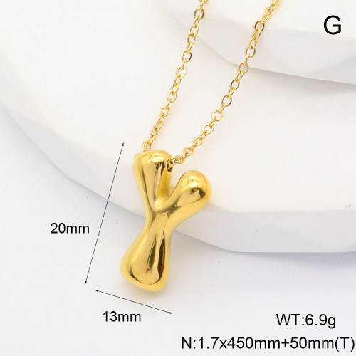 6N2004750abol-G034  Stainless Steel Necklace  nostock