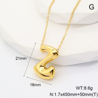 6N2004752abol-G034  Stainless Steel Necklace  nostock