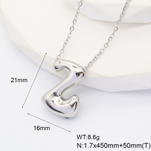 6N2004753bbmi-G034  Stainless Steel Necklace  nostock