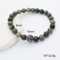 GEB000609vbmb-106D  SS 316  Kambaba Jasper  Stainless Steel Bracelet  nostock