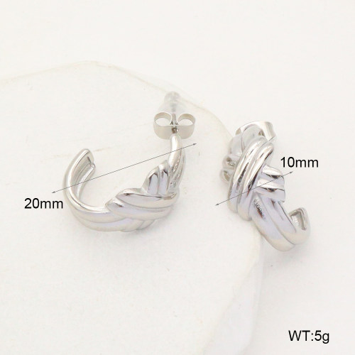 GEE002271vbpb-066  Handmade Polished  Stainless Steel Earrings  nostock