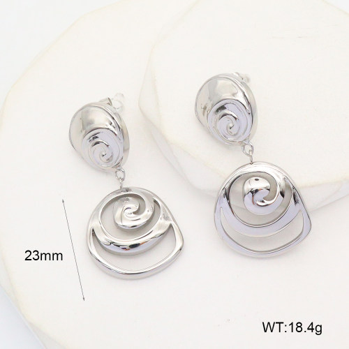 GEE002275bhva-066  Handmade Polished  Stainless Steel Earrings  nostock