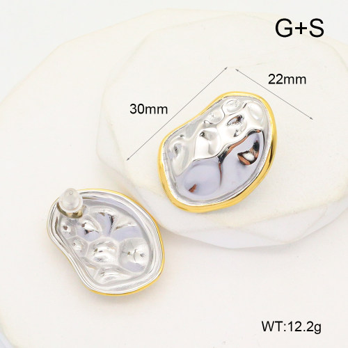 GEE002280vhha-066  Handmade Polished  Stainless Steel Earrings  nostock