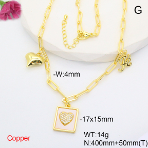 F6N407908ahjb-L017  Fashion Copper Necklace