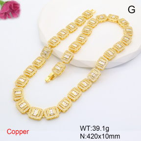 F6N407911bkab-L017  Fashion Copper Necklace