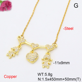 F6N407917vbmb-L017  Fashion Copper Necklace