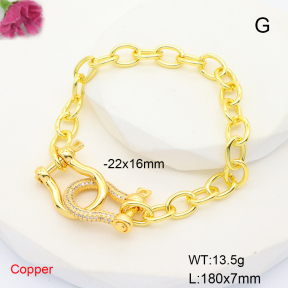 F6B406283vhov-L035  Fashion Copper Bracelet