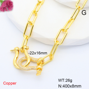 F6N407922vihb-L035  Fashion Copper Necklace