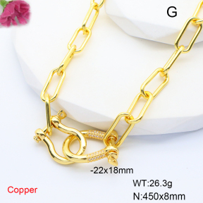 F6N407927vihb-L035  Fashion Copper Necklace